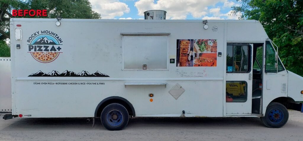 Before: Food truck wrap
