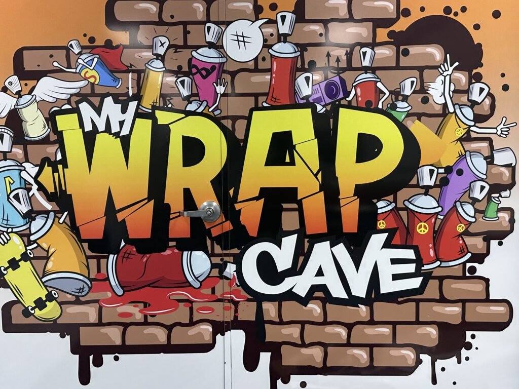 Custom artwork for My Wrap Cave in Houston, TX