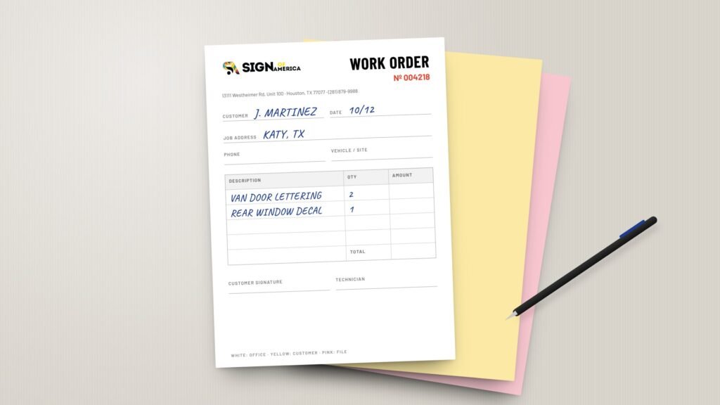 NCR Forms Printing in Houston, TX