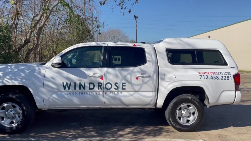 Pickup Truck Lettering Windrose Tacoma in Houston, TX