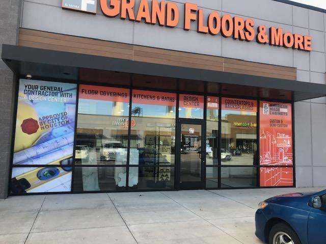 Window graphics for Grand Floors & More in Houston, TX