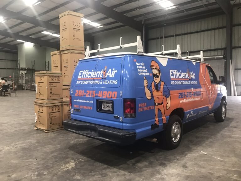Van wrap for Efficient Air in Houston, TX