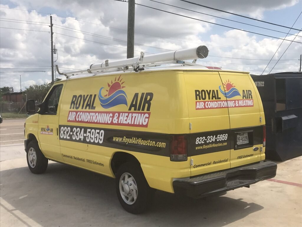 Van wrap for Royal Air in Houston, TX