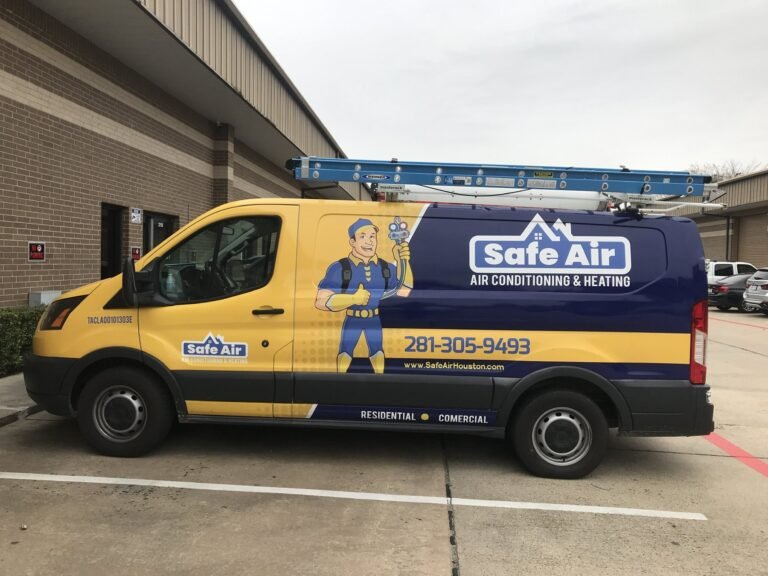 Van wrap for Safe Air in Houston, TX